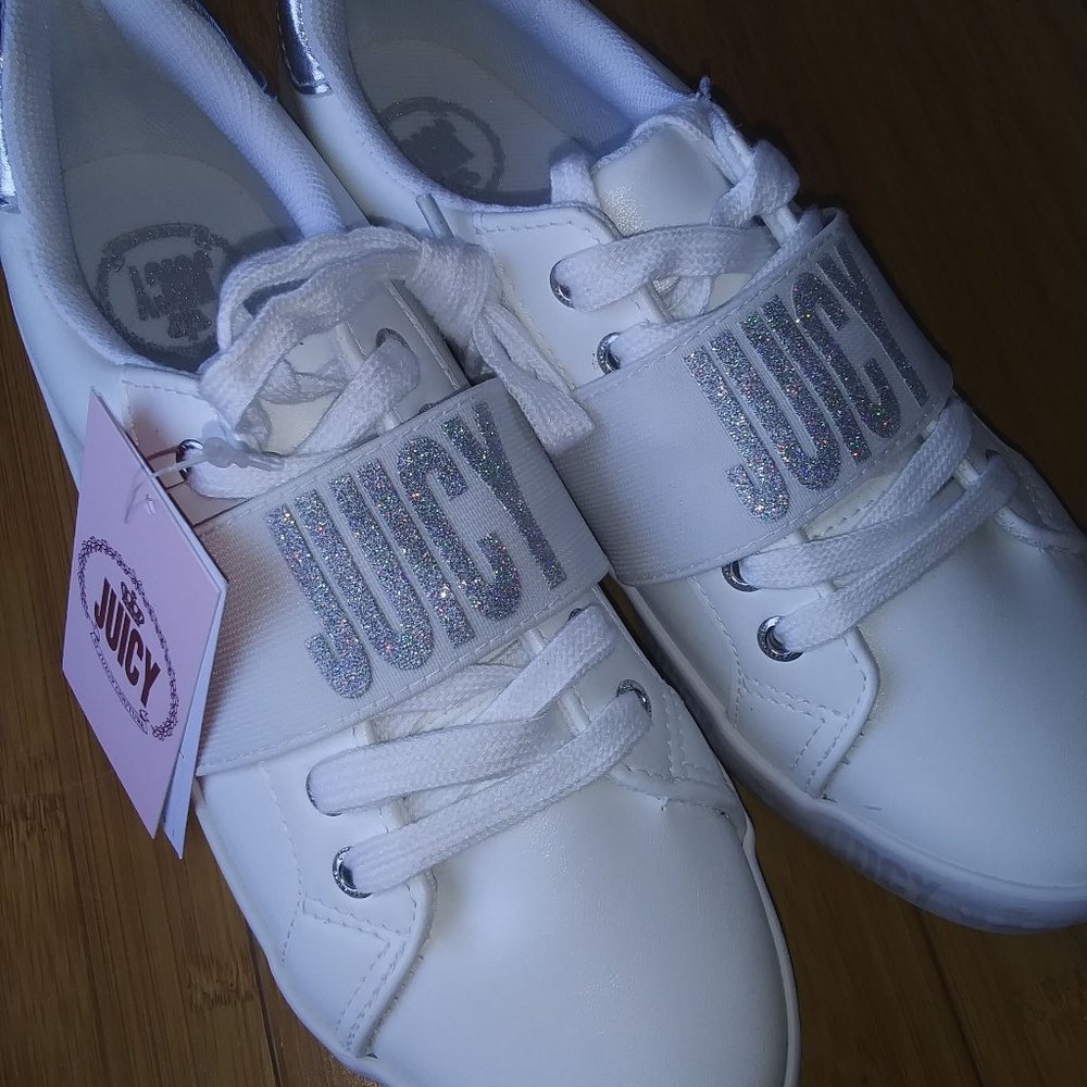 Juicy Couture White Chaya Sneakers Size 7.5 M